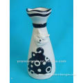 modern black and white cat decal tall porcelain flower vase decorative vases for hotels